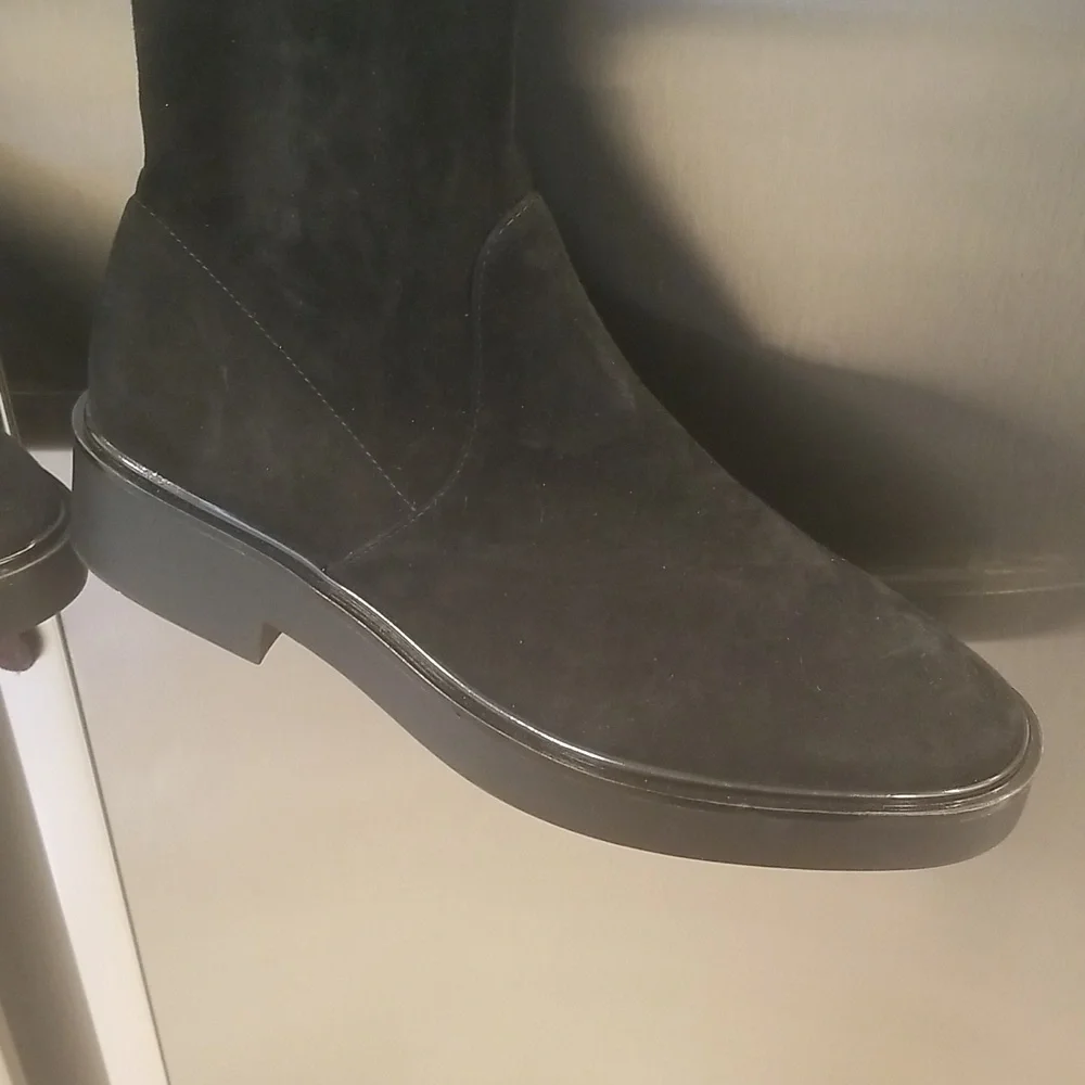 💕STUART WEITZMAN💕 Mara Over the Knee Boot ~ Black Suede 8.5 New Without Box